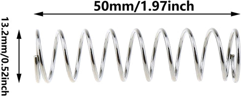 12PCS Spring Accessories Gardening Spring Replacement Precision Spring Pruning Shears 50MM Precision Pruning Shears Compression Springs for Repair...