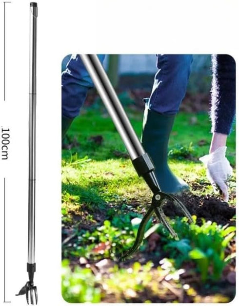 Stand Up Weed Puller Tool with Long Handle for Garden Lawn,Weed Picker with Long Handle Up to 39inch Weed Remover Tool Without Bending or Kneeling...