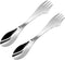 2pcs Stainless Steel 3 in 1 Spork Camping Cutlery, Knife, Spoon, Fork Cutlery Combo for Camping, Hiking, Fishing and Any Outdoor Activities...