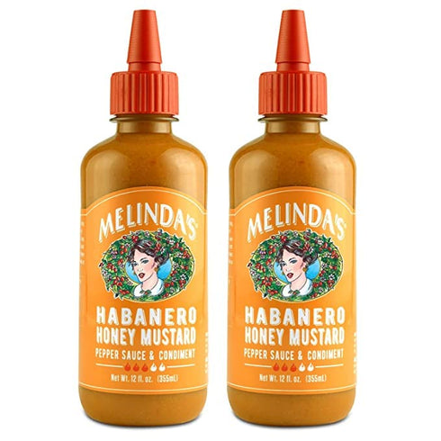 Melinda’s Habanero Honey Mustard - Gourmet Hot Honey Mustard Sauce - Habanero Hot Sauce with Fresh Ingredients, Habanero Peppers, Colombian Honey ...