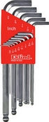 Eklind Tool 13313 Bright-Ball-Hex-L Key Allen Wrench, 13 Pieces Set SAE Inch Sizes 0.050-3/8 Long Series...