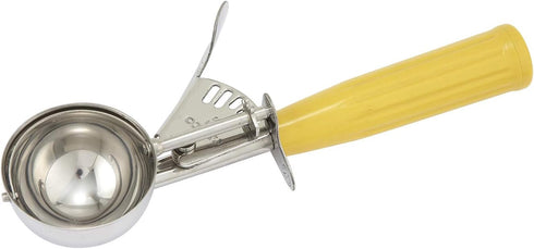 Winco ICD-20 No.20 Ice Cream Disher with Plastic Handle, Yellow (2-Pack)...