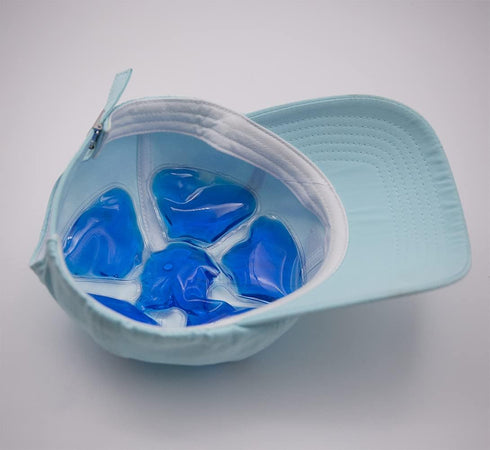 Head Ice Pack, Ice Pack Headache Cool Down Cold Pack Soothing Fever Migraine Gel Ice Pack for Catcher Helmets, Riding Helmet Ice Pack, Keep Cool (...