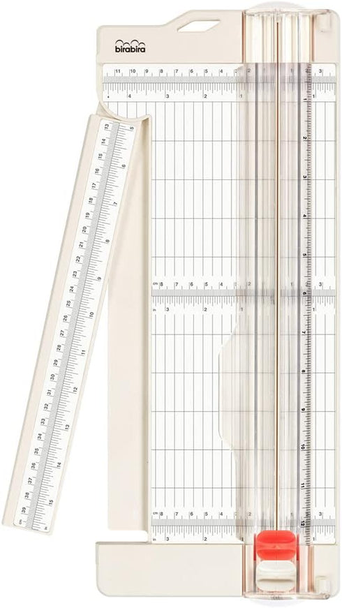 Bira Craft Paper Trimmer and Scorer with Swing-Out Arm, 12" x 4.5" Base, Craft Trimmer, Trim and Score Board, for Coupons Craft Paper and Photos...