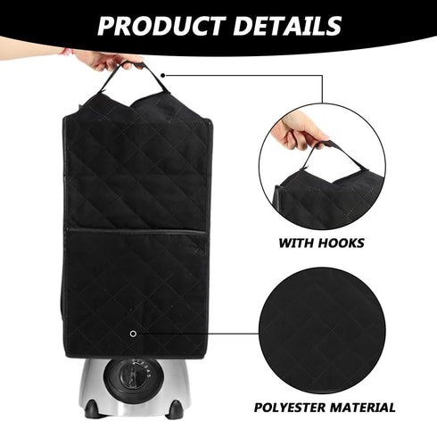 Blender Dust Cover, Kitchen Blender Cover with Accessory Pocket and Handle, Stand Mixer or Coffee Maker Appliance Cover For Kitchen, Anti Fingerpr...