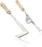 Garden Weeding Tool Set Stainless Steel Weed Puller Tool Removal Weed Puller Yard Gardening Lawn Tool for Sidewalk Patio Wall Crevice(Sickle+Fork...