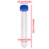 VAKTOK-Plastic centrifuge Tube Plastic Test Tubes Collection Tube with nut and Scale, Laboratory Plastic Frozen Round Bottom Vial Container -16pcs...