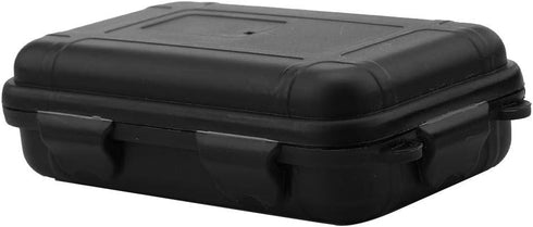 Waterproof Hard Case, Waterproof Shockproof Outdoor Survival Storage Carry Box, Universal Sealed Container Box with Foam(Black, S)...