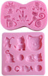 2Pcs/Set Little Cat Shape Silicone Fondant Mold KItty Kitten Chocolate Candy Gumpaste Mould Cupcake Cake Decorating Tools Polymer Clay Resin Mold...