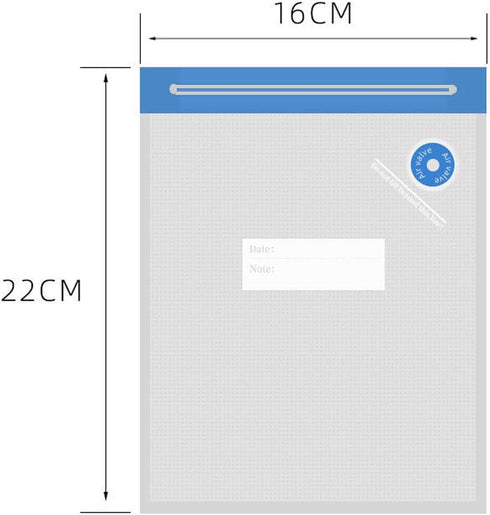 Reusable Vacuum Food Storage Sealer Bags, 11Pcs Food Vacuum Sealer Set for Kitchen(10 Bags with 1 Hand Pump)...