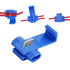 Quick Splice Snap Wire Connectors,Self-Stripping Splice Connectors,100PCS 18-14 AWG Gauge Inline Wire Connector...