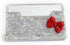 Bling Pure Handmade Bling Bling Rhinestones Stainless Steel Metal Business Card Holder Name Card Case (Red bow)...