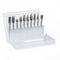 10PCS Carbide Double Cut Carving Burr Bits with 1/8” Shank Rotary Tool Accessories for Aluminum 3mm Shank Fits Die Grinder Drill for Woodworking,D...
