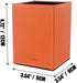 Pen Pencil Holder Cup Container PU Leather Desk Organizer Stand Decor Brush Scissor Holder Decoration Office Desk Home School (Orange, 3.54" x 3.5...