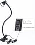 Clamp Desk Lamp, Clip on Reading Light, 3000-6500K Adjustable Color Temperature, 6 Illumination Modes, 10 Led Beads (Black)...