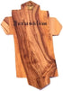 Olive Wood Crucifix - icon showing 14 Stations of the Cross etched on metal (14x9x1 cm or 5.5x3.5x.4 inch)...