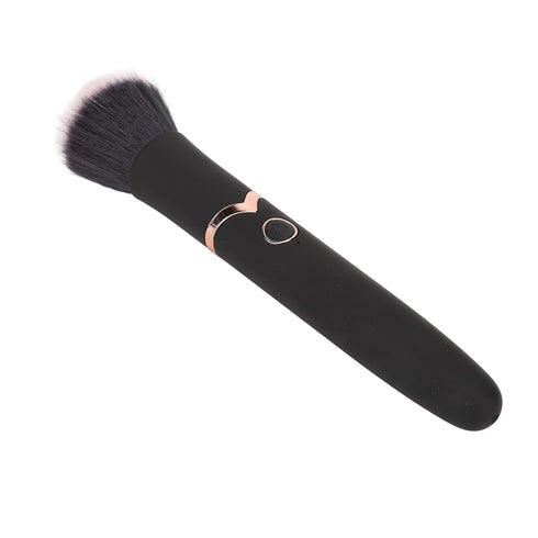 Powered Electric Makeup Brush Loose Powder Brush 10 Gears Vibration Electric Massage Brush for Makeup Blending Contouring Airbrush Finish, Black...