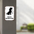 Please Tie Your Dog On Aleash. Outdoor Park Security Retro Minimalistic Tin Sign Fence Mall Street Street Residential Restaurant...
