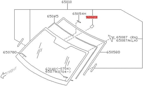 Interioror Rear View Mirror Base Legacy Outback for 2004-2018 Subaru...