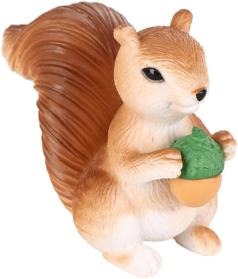 4 Pcs/Set Squirrel Miniature Figurines,Mini Animals Play Set Fairy Garden Ornaments,Garden Terrarium Home Decor Accessories(grey)...