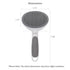 Cat Grooming Brush with Release Button Gently Removes Loose Undercoat, Tangles and Mats for Cats and Dogs Ideal for Long and Short Hair Suitable f...