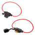 2 Pack Mini Blade Fuse Holder 18 Gauge Waterproof Pigtail Inline Fuse Holder with 5A ATM Fuses...