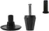 CAFORO Replacement Bed Frame Feet, 2-Piece Steel Stem Plastic Bed Frame Glide Legs to Replace Wheels (Set of 4)...