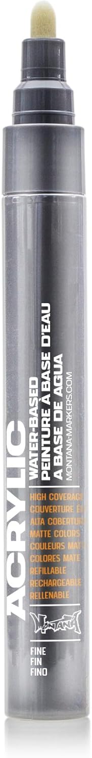 Montana Cans Montana Acrylic Paint Marker, 2mm, Fine Nib, Gravel (045393)...