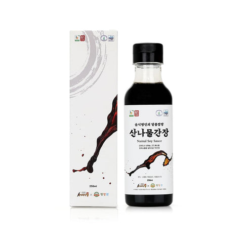 Pyeongchang Namul Soy Sauce ????? 250ml/8.45fl.oz. Korean Gangwon Namul Soy Sauce, Vegetable Based Sauce for Korean Food...