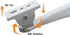 Mini Projector Wall Mount Security Camera Mount Bracket for Camera with 1/4 Screw Head Wall Mount Projector, and Webcam Housing (White) (7.36in)...