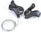 Bike Shifters, One Pair Outdoor Mountain Bicycle, 3X7 Thumb Gear Shifters, TX-30 Speed Shift Lever and Set...