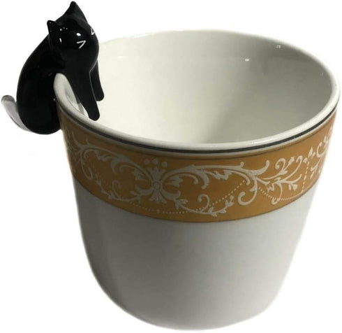 Handmade Mini 1.5" Blown Glass Cat Putitto Figurines Figures Art Dinner Decoration,Collectible Dollhouse Gift Ideas,Miniature Pet Animals,Tiny Orn...