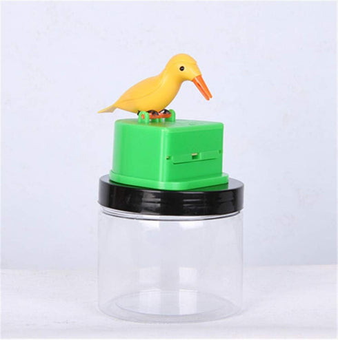 shenghang BIRD Toothpick Dispenser Bird toothpick box funny portable plastic toothpick holder Automatic telescopic push type (B)...