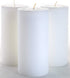 Melt Candle Pillar Candles, 3 Pack - Unscented Candles for Home, Church, Weddings, & More - 3" x 6", White...