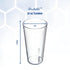 Carlisle FoodService Products Stackable Tumbler with Pebbled Exterior for Restaurants, Cafeterias, And Fast Food, Plastic, 12 Ounces, Clear, (Pack...