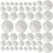 50 Pack Craft Foam Balls, 5 Sizes(1-2.4 Inches), White Polystyrene Smooth Round Balls, Foam Balls for Arts and Crafts, Christmas, DIY Craft for Ho...