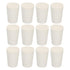 MECCANIXITY Rubber Tapered Plug 14mm to 19mm Solid Test Tubes Bungs Stopper White for Lab Home 12 Pieces...