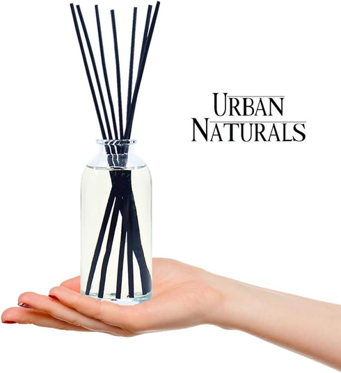 Urban Naturals Honeysuckle & Jasmine Reed Diffuser Oil Scented Sticks Set– Hyacinth, Cassis, Neroli & Geranium | Long Lasting Air Freshener for Th...