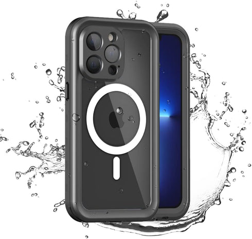 Compatible with Magsafe iPhone 13 Pro Waterproof Case, Built in Screen Protector, Full Body Protective Shockproof Dustproof Magnetic Phone Cases f...