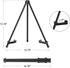 Display Black Tabletop Easel Stand - 13" Artist Instant Tripod Collapsible Portable Table Easel - Adjustable Art Poster Easy Folding Metal Stand f...
