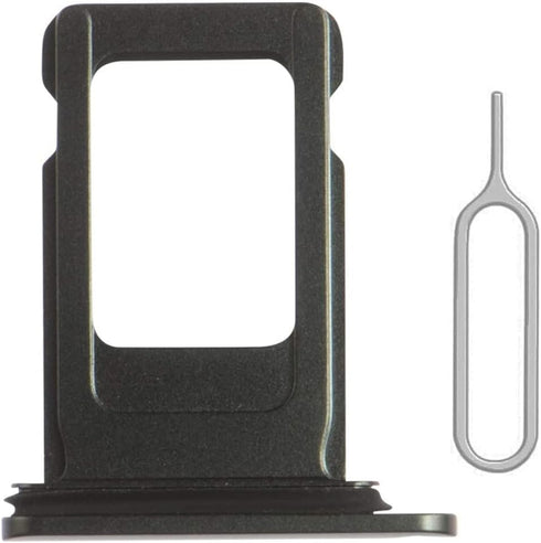 SIM Card Tray Holder Slot Replacement for iPhone 11 (Black) with Waterproof Rubber Ring and Eject Pin (Single Sim Version)......
