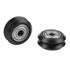 10 Pcs 3 Dimensional Printer Models Pulley POM Plastic Pulley Models V Groove Ball Bearings Pulley Passive Round Wheels Roller Black...