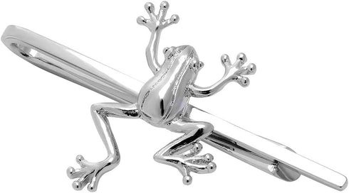 Silver 2 inch Tie Bar Clip for Men Animal Skinny Tie Clips for Necktie Daily Life with Gift Box...