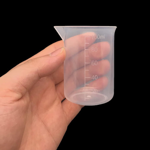 8 Pcs Epoxy Mixing Cups, 100ml/3.4oz Plastic Graduated Cup Clear Measuring Cup for Mixing Paint, Stain, Epoxy, Resin...