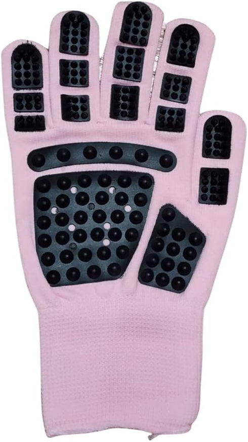pet Grooming Glove- Bathing - Gentle Shedding Brush for Long and Short Hair Cats, Dogs, Horses - Hair Remover - Easy to use - Single Right Hand Gl...