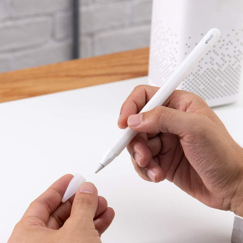 compatible with Apple Pencil (2nd generation) Silicone Case Sleeve Holder Grip + Nib Cover (2 Pieces) Accessories Kit Compatible iPad Pro 12.9” (3...