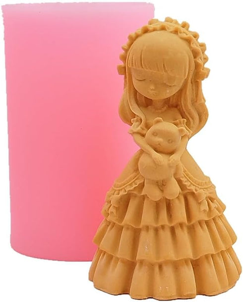 Goddess Candle Making Mold Handmade soap Chocolate DIY Candle Making Plaster Cement Resin Drop Glue Mold Handmade Crafts Silicone Mold...