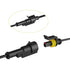 MUYI 5 Ktis 16AWG Waterproof Electrical Connectors Kit 1.5mm Series Terminal and Rubber Seal with 10cm Wire Weatherpack Connectors (1 Pin)...