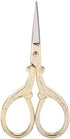 Crossstitch Scissors, Premium Tailor Scissors Fabric Scissors DIY Antique Sewing Shears Dresser Embroidery Tool Small Scissor(Gold)...