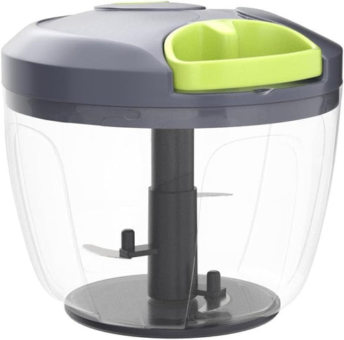 Ourokhome Manual Food Processor Vegetable Chopper, Portable Hand Pull String Garlic Mincer Onion Cutter for Veggies, Ginger, Fruits, Nuts, Herbs, ...